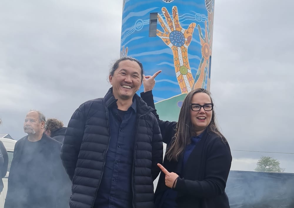 Yarram adds towering new mural to 'Heesco Town' legend post image