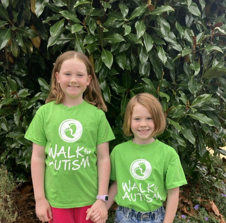 Young sisters stepping it up for autism post image