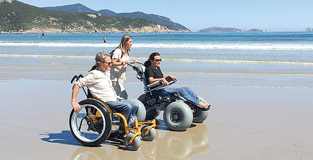 Hire a beach wheelchair at Wilsons Promontory post image