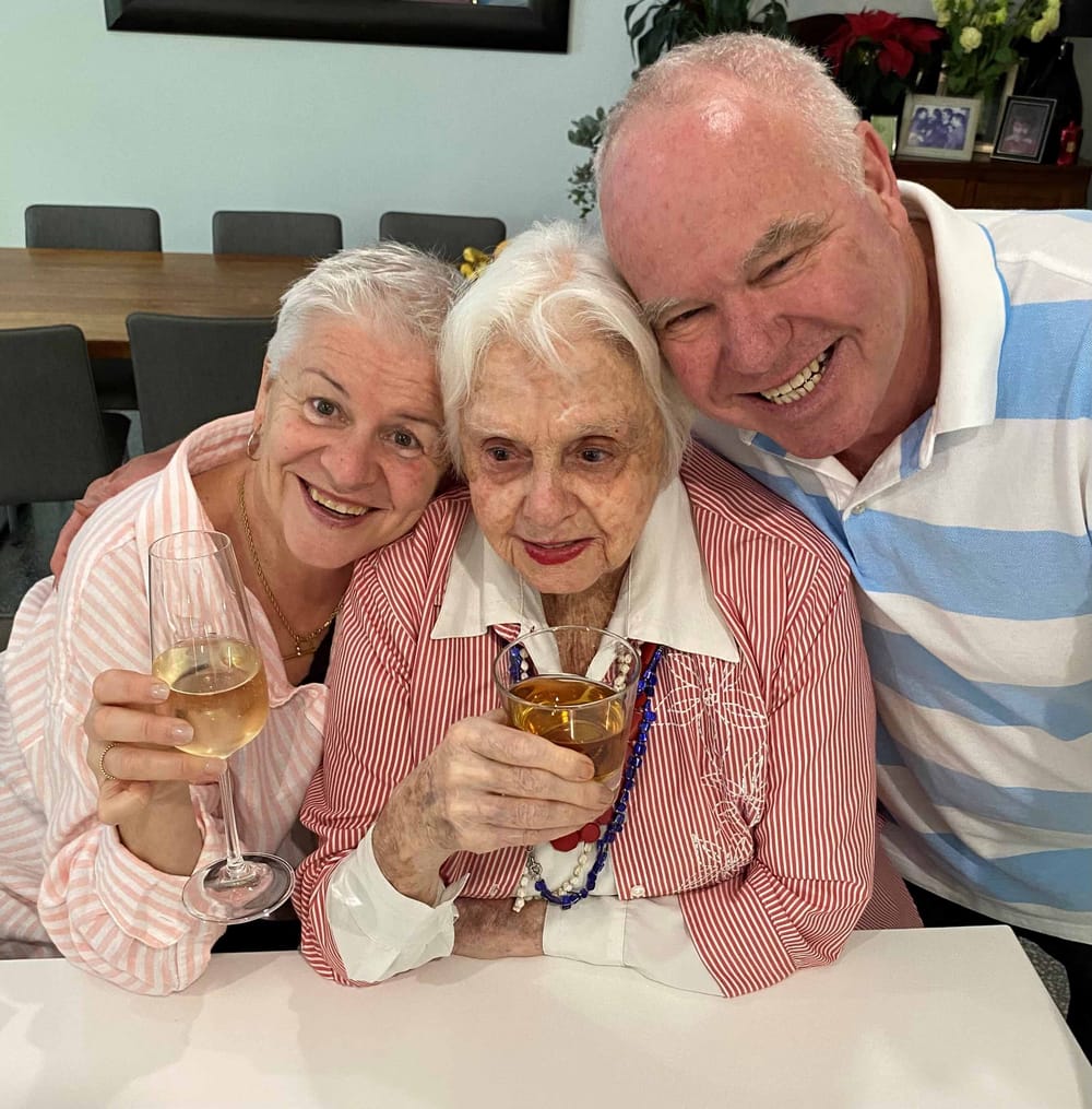 Jan Child OAM shares her award with her mum and colleagues post image