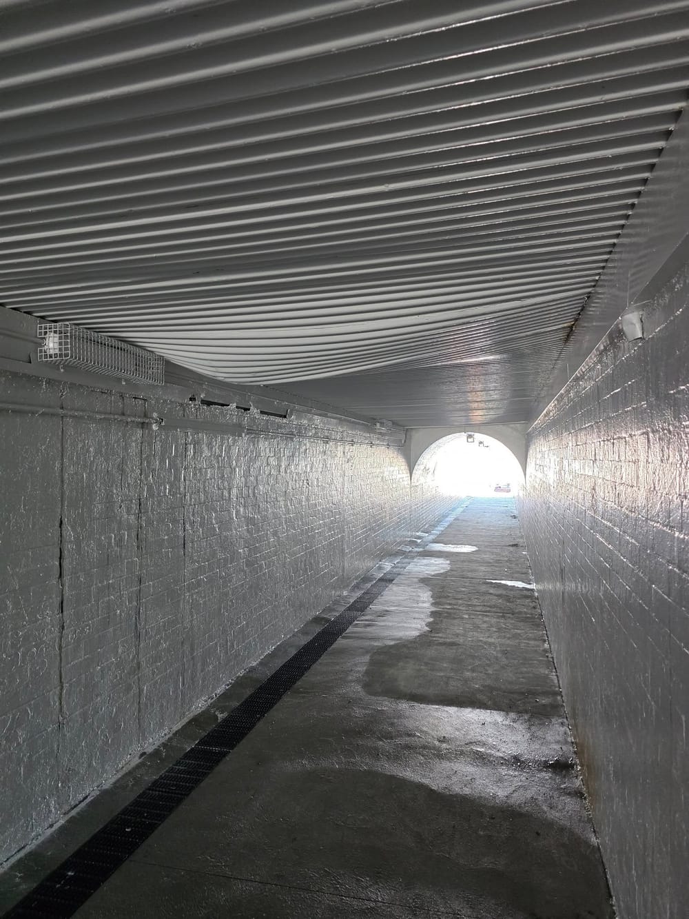 Pedestrian tunnel closed after roof caves in post image