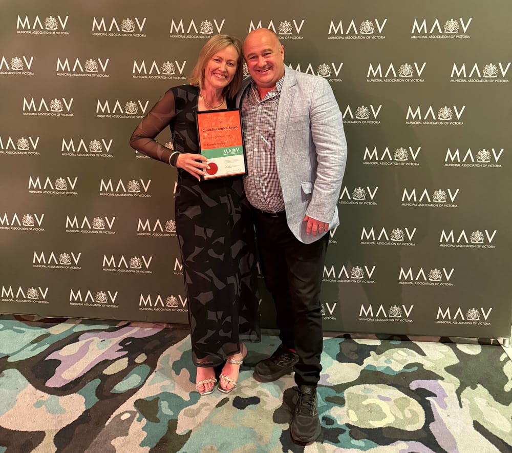 Bass Coast Mayor Rochelle Halstead honoured with MAV service award post image