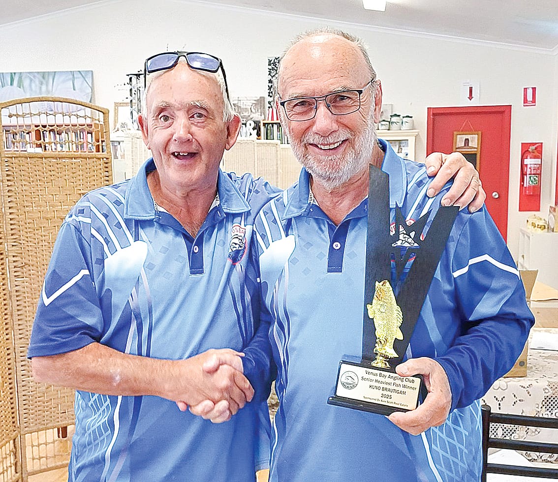 Venus Bay Angling  Club recognise the heaviest catch post image