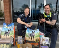 Wonthaggi Police launch pet food drive for fury fire victims post image