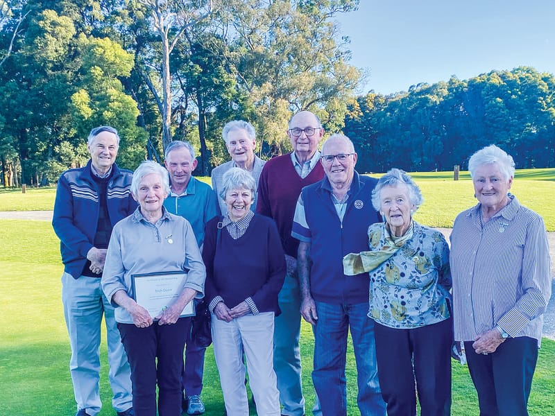 Trish Owen proudly awarded life membership at Leongatha Golf Club post image