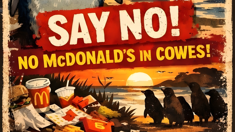 Petition against McDonald's in Cowes nears 2000 signatures post image